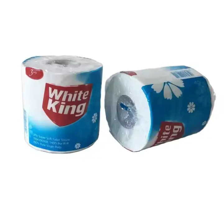 Wholesale Premium 3-Ply Soft White Toilet Paper Roll – 10×10cm, Daily Use Factories, Factory