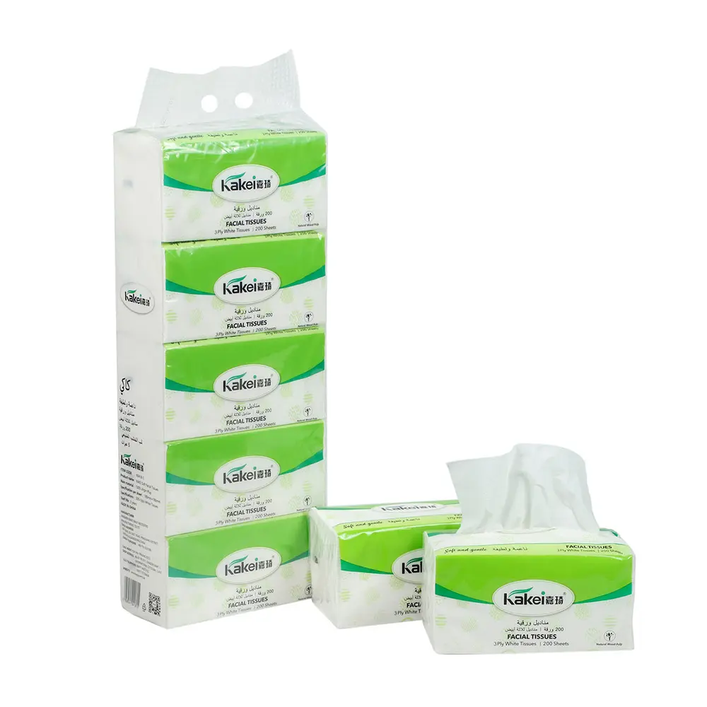 ODM High Quality Comfortable3-Ply Facial Paper Tissue for Home Use Product, Exporter
