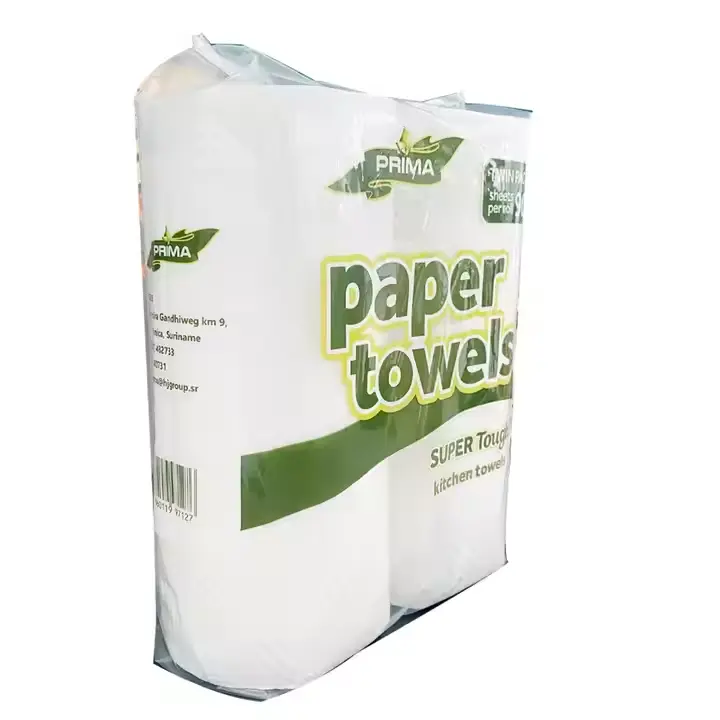 OEM Super Value 2-Ply Kitchen Paper Towels Strong & Durable Household Cleaning Paper, Perfect for Spills and Wiping Product, Exporter