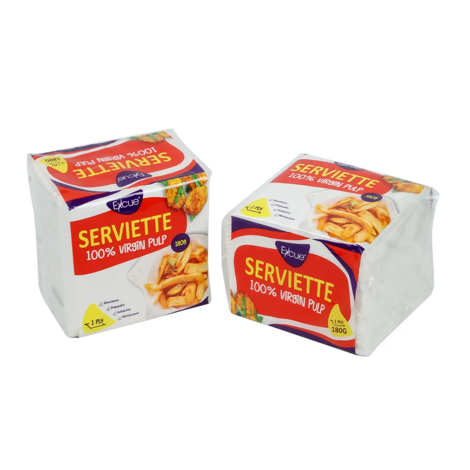 OEM High Quality 1-Ply 1/4 Fold Embossed Dinner Napkins or Restaurants Manufacturer, Factories