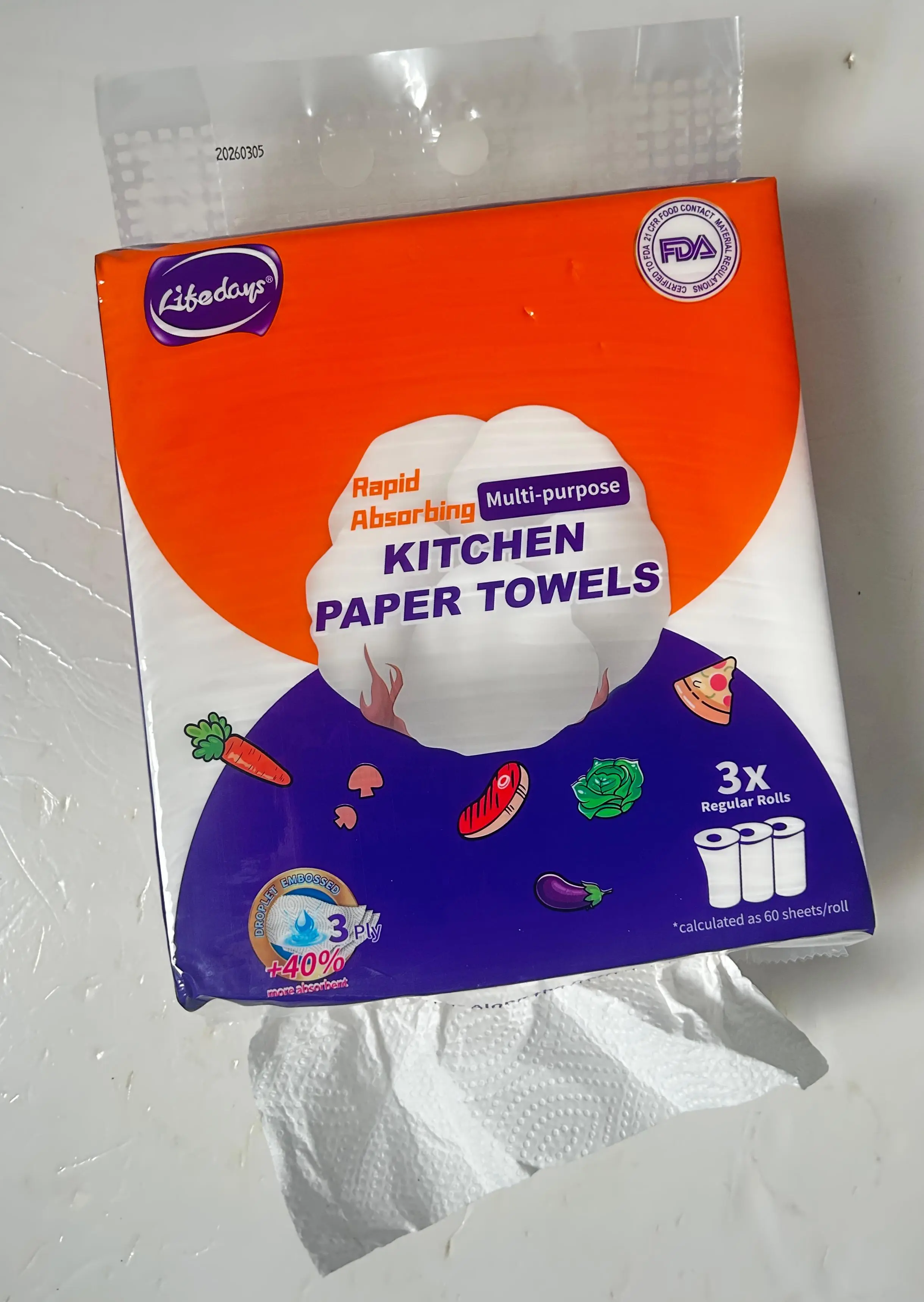 ODM 3-Ply Bottom Pull Kitchen Paper Towels – Easy Dispensing, Strong & Absorbent Product, Factory