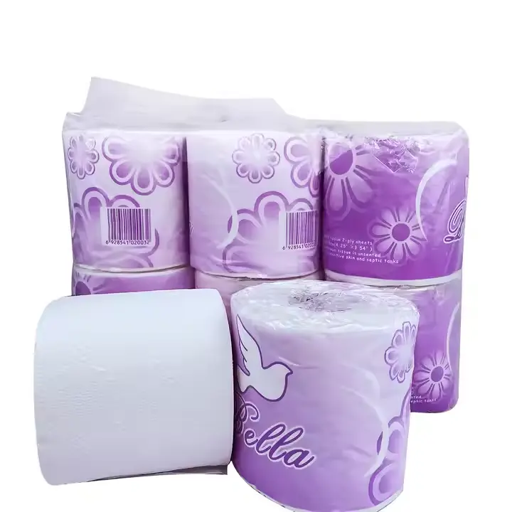 High-Quality Premium 2 Ply 10.4*10cm Soft White Toilet Tissue Roll for Daily Use Exporter, Factories