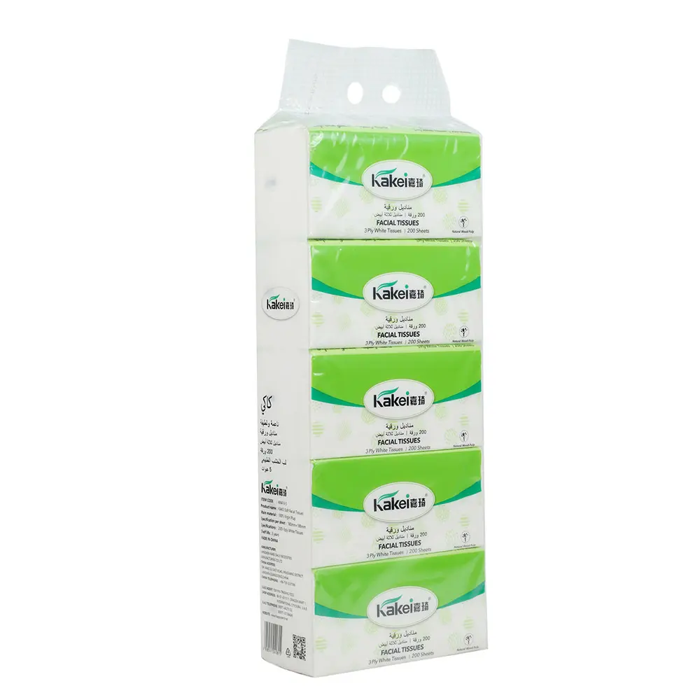 ODM High Quality Comfortable3-Ply Facial Paper Tissue for Home Use Product, Exporter
