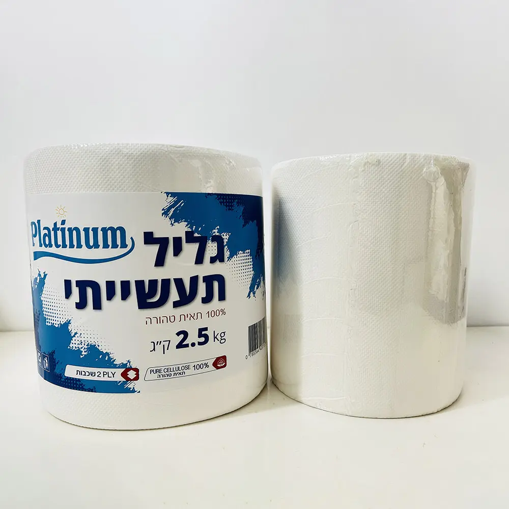 OEM Industrial High Quality Glued Embossed Hand Roll Tissue for Home Suppliers, Factories
