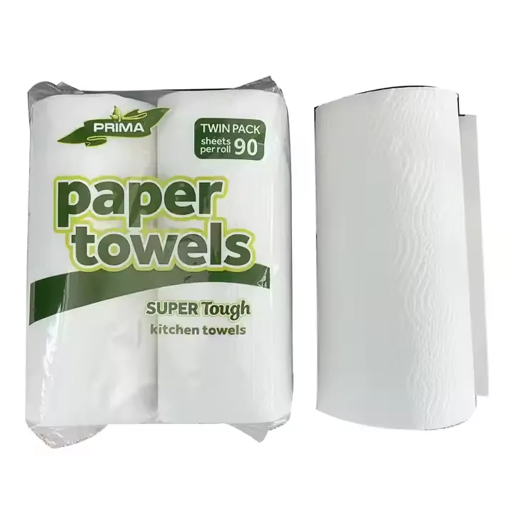 OEM Super Value 2-Ply Kitchen Paper Towels Strong & Durable Household Cleaning Paper, Perfect for Spills and Wiping Product, Exporter