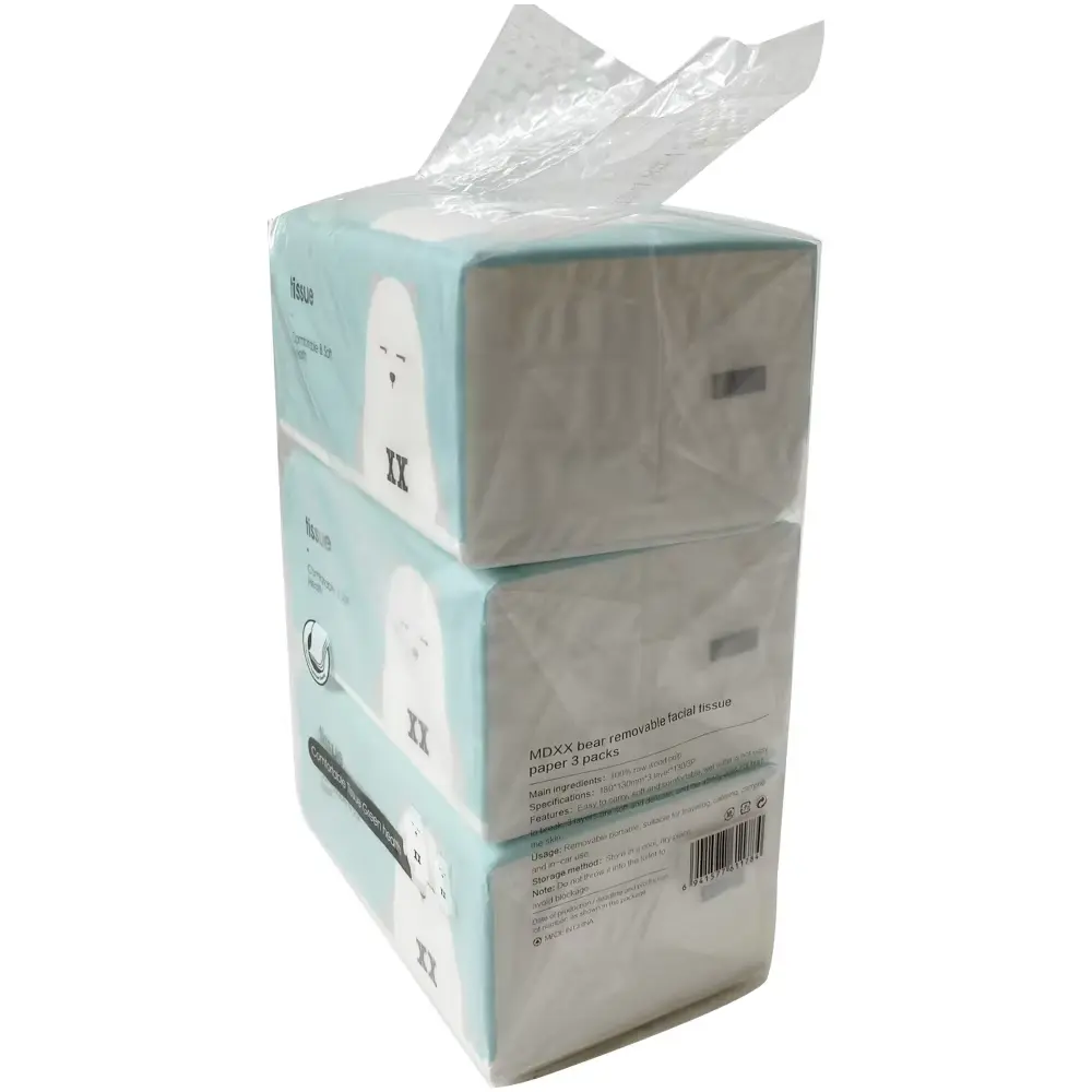 ODM Cloud-Like Soft 3-Ply Tissues Unscented - Durable & Hypoallergenic | China Factory & Suppliers Manufacturer, Factory