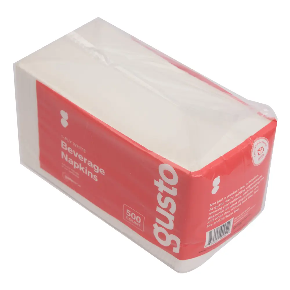 China 1 Ply 500 Sheet Dinner Napkins Good Quality Beverage Napkins Supplier, Factories