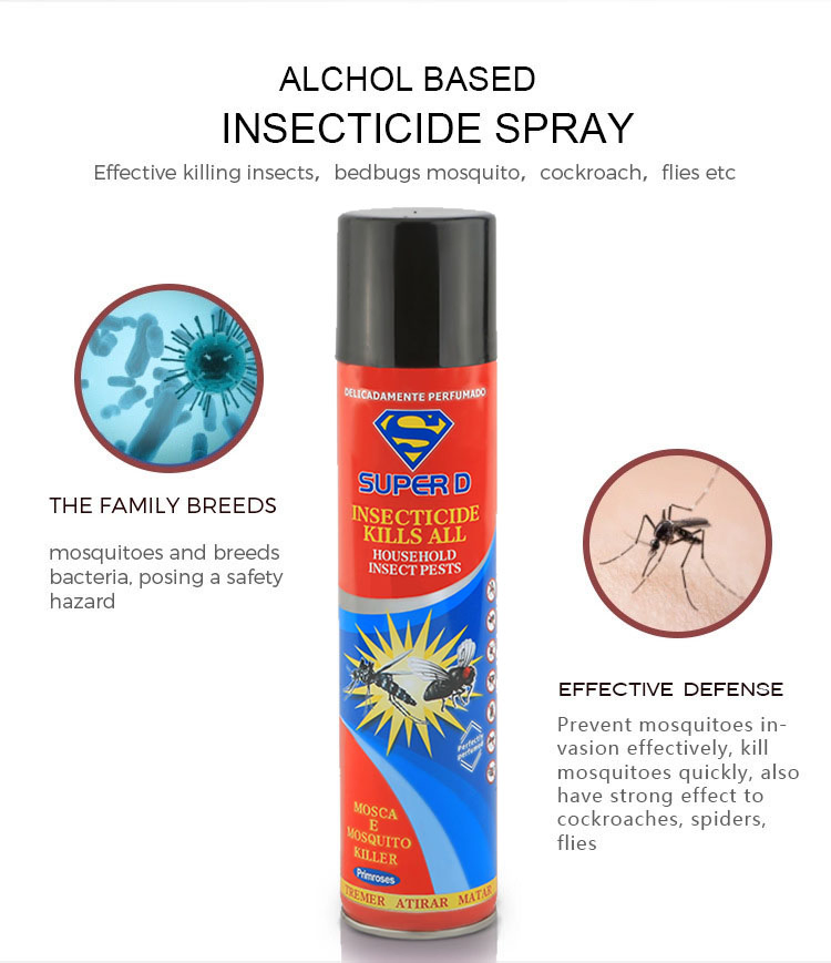 300/400/600/750ml OEM Mosquito Insect Anti Cockroach Bedbug Crawl Pest Control Aersol