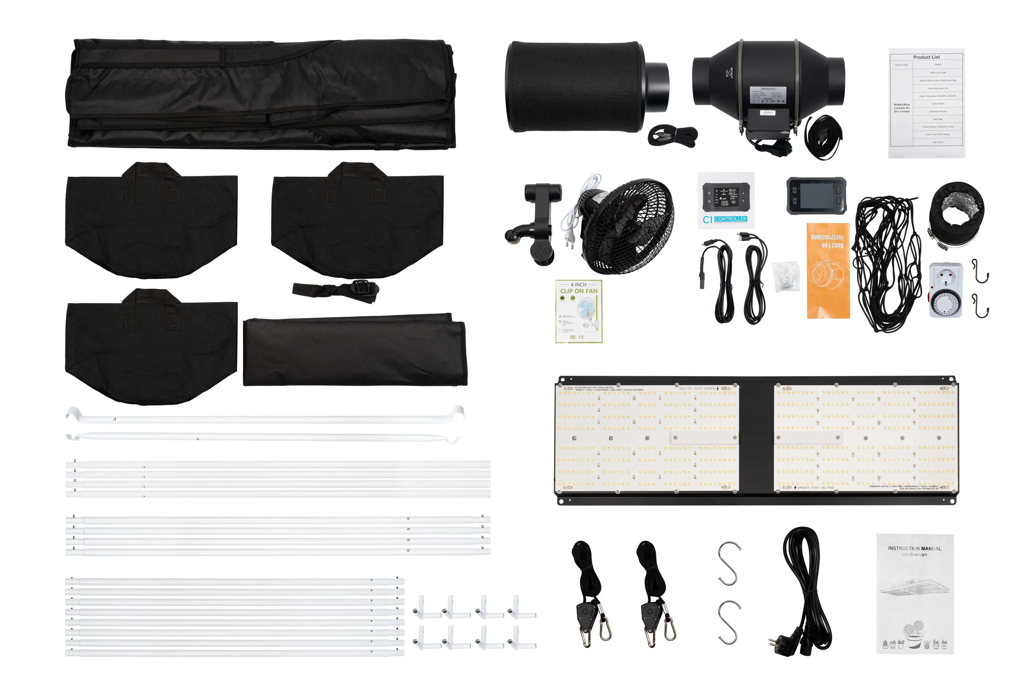 Plant Indoor LED Plant Plant Stands LED Grow Tent Kit 4X2 Seed Starting DIY Grow Tent Kit with Samsung LEDs (CE) Meanwell Power