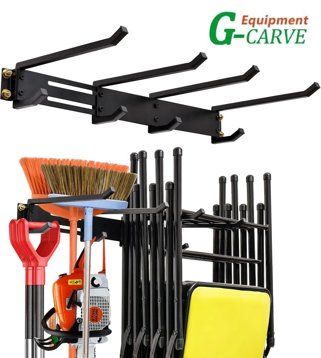 Heavy Duty Steel Garage Wall Mounted Garden Tool Organizer