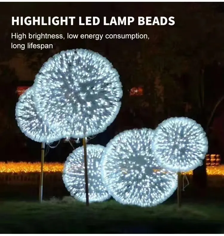 Fiber Optic Dandelion Detail 4