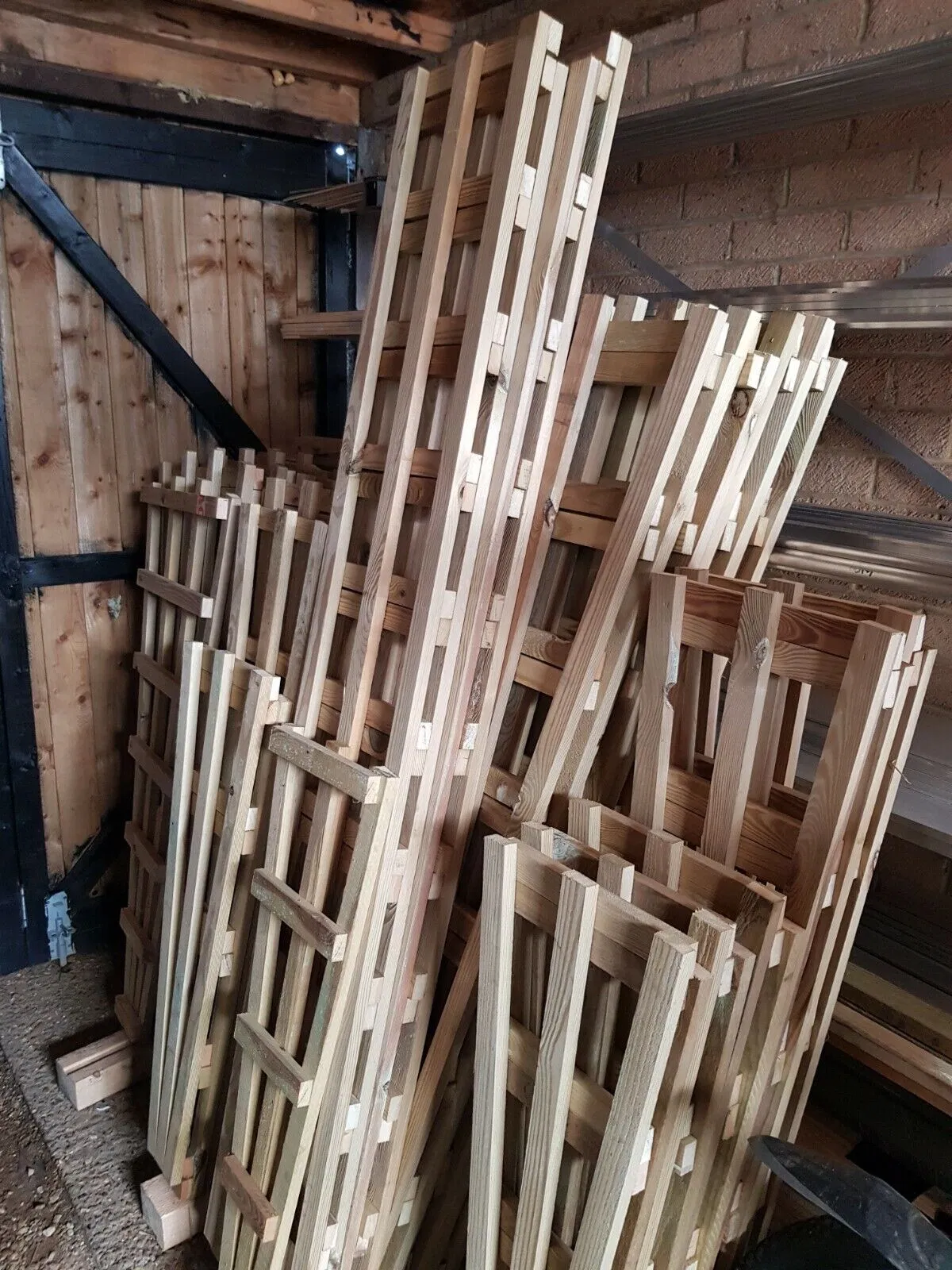 3 X Garden Trellis Heavy Duty Quality Timber Strong 4FT X 2FT Plant Support