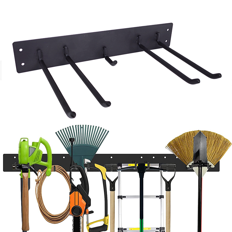 Garage Tool Storage Rack Wall Mount Home Garden Tool Storage Rack Organizer for Yard Shovel Rakes Brooms Trimmers Hoses