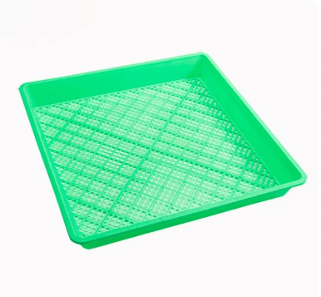 Black PS Plastic Microgreens Seed Planting Growing Seedling Starting Trays