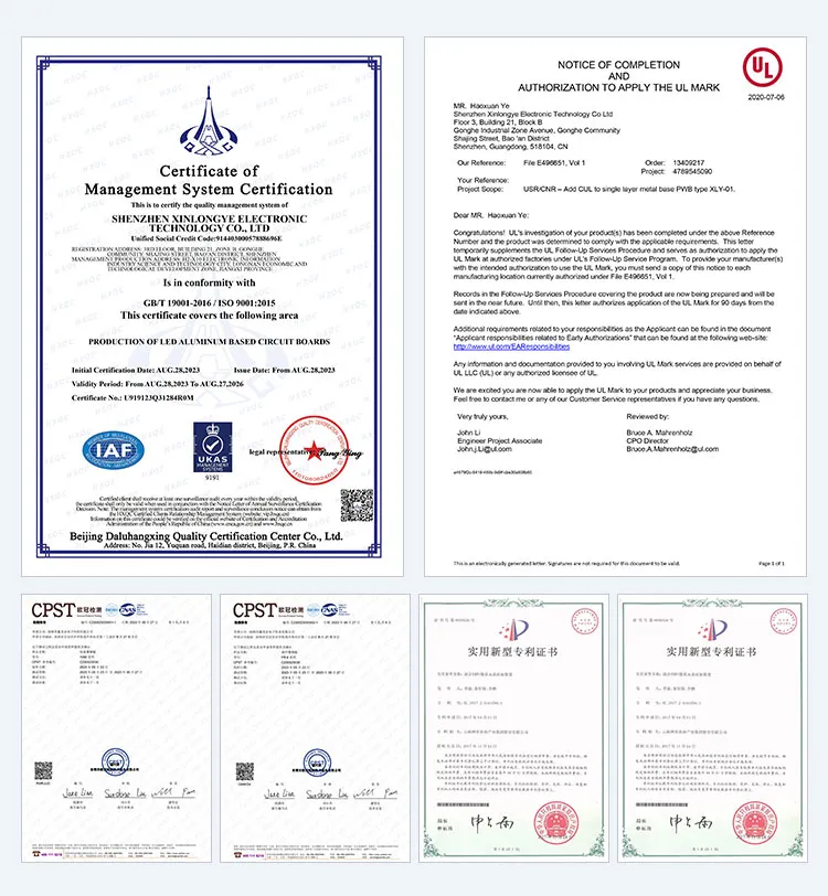 Certificates