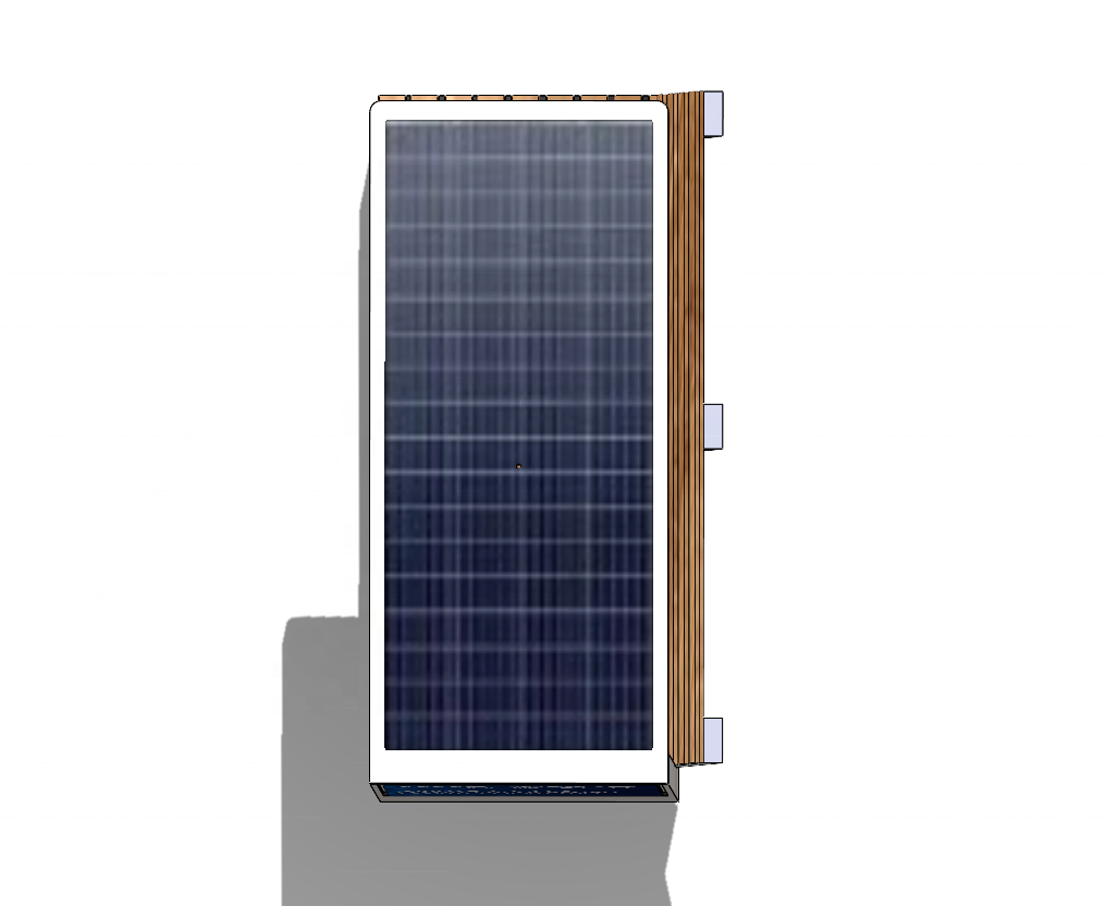 Outdoor Garden Storage Bench with Solar Energy Display Solar Bench Smart Furniture Outdoor Solar Seat