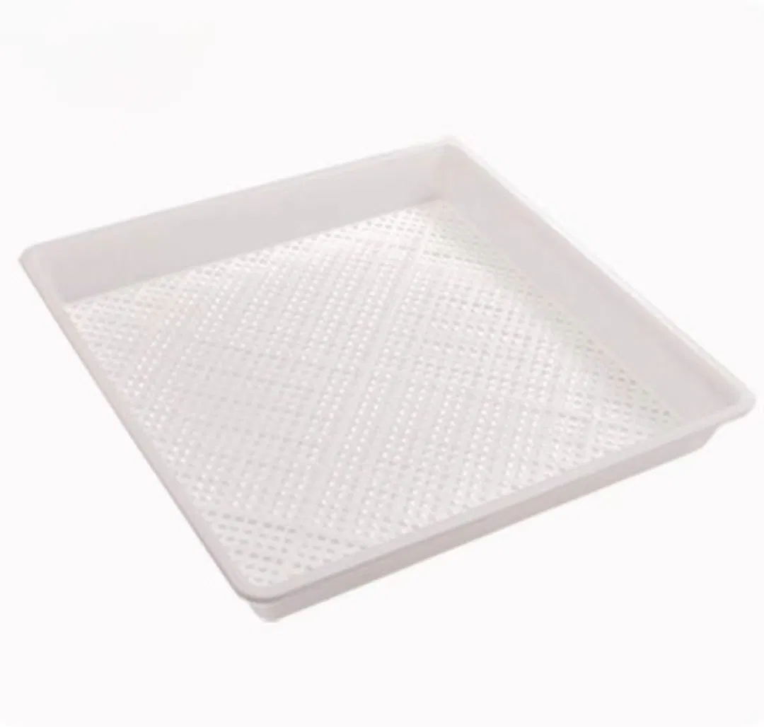 Black PS Plastic Microgreens Seed Planting Growing Seedling Starting Trays