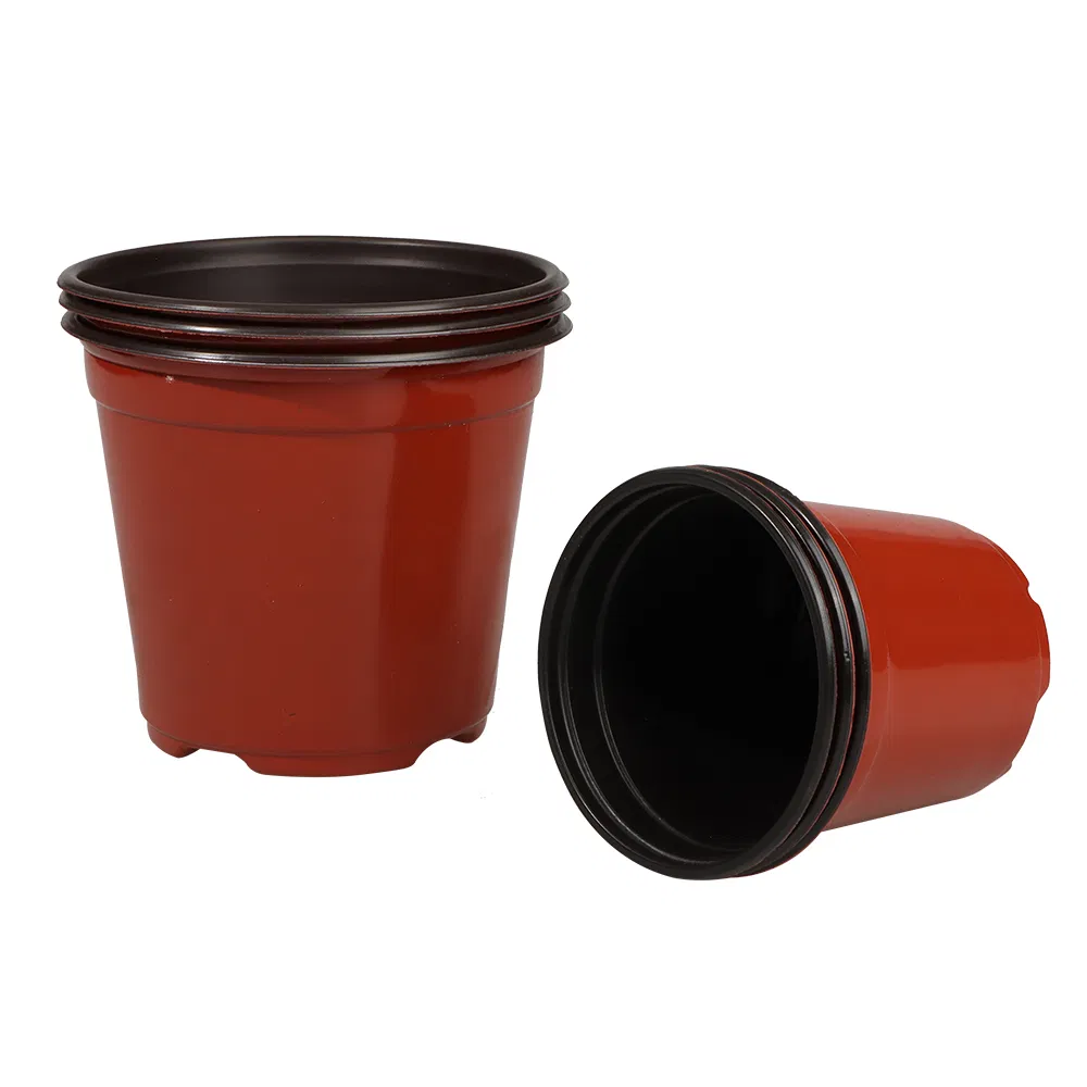 1 Gallon Flexible Plant Nursery Pots Thickened Soft Plastic Seedling Pots Seed Starting Pot Flower Plant Container for Succulents (SED-10090)