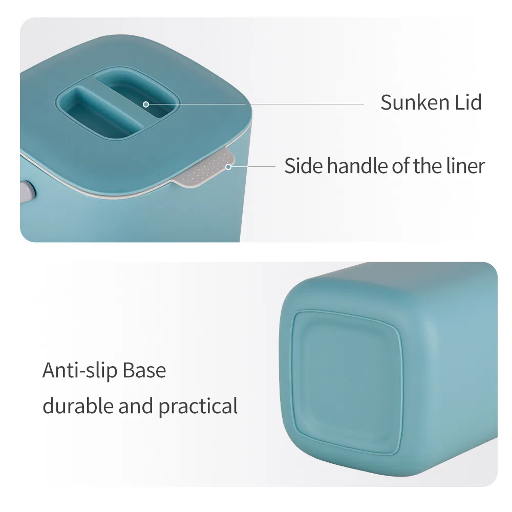 Kitchen Countertop Compost Bin Small Composting Bin with Handle