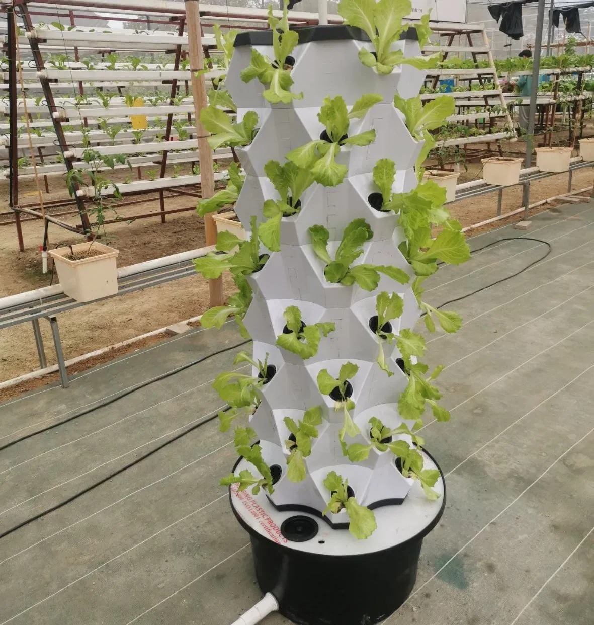 10layers 60plants Home Garden Family Indoor Hydroponic Tower Kit