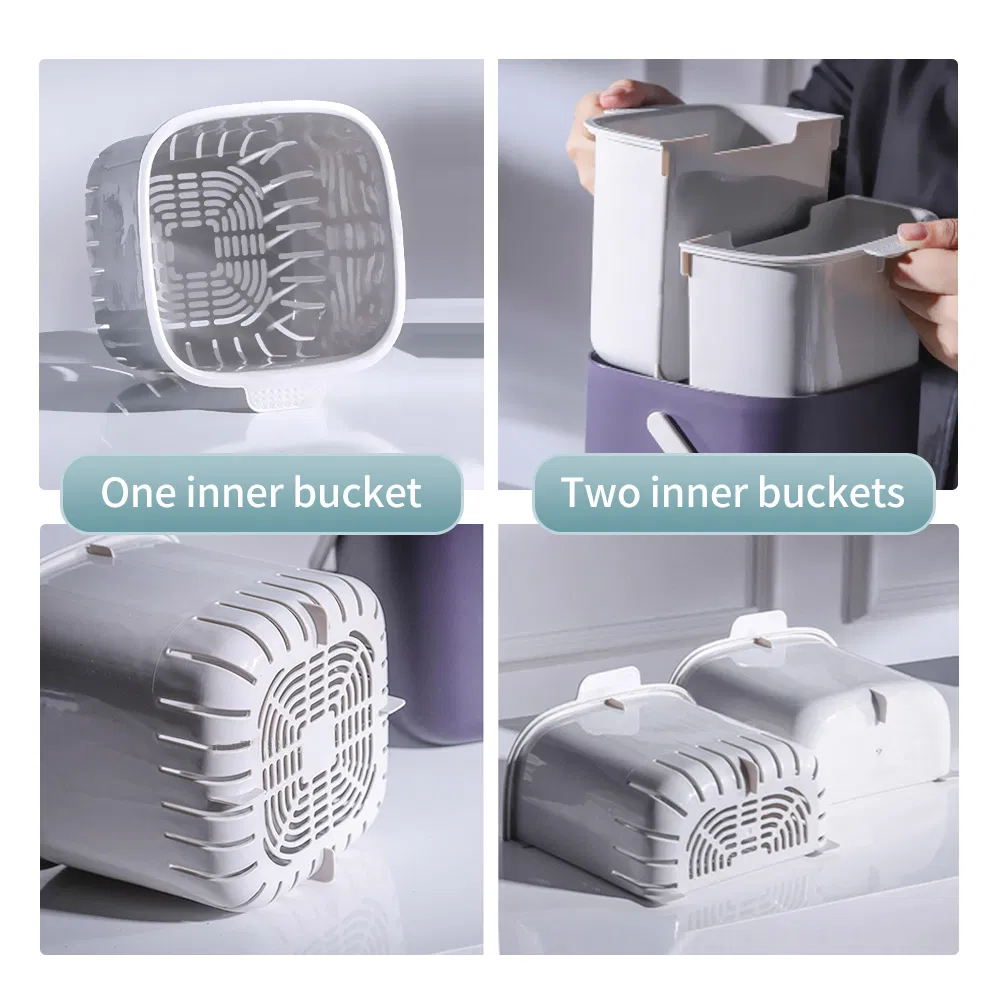 Kitchen Countertop Compost Bin Small Composting Bin with Handle