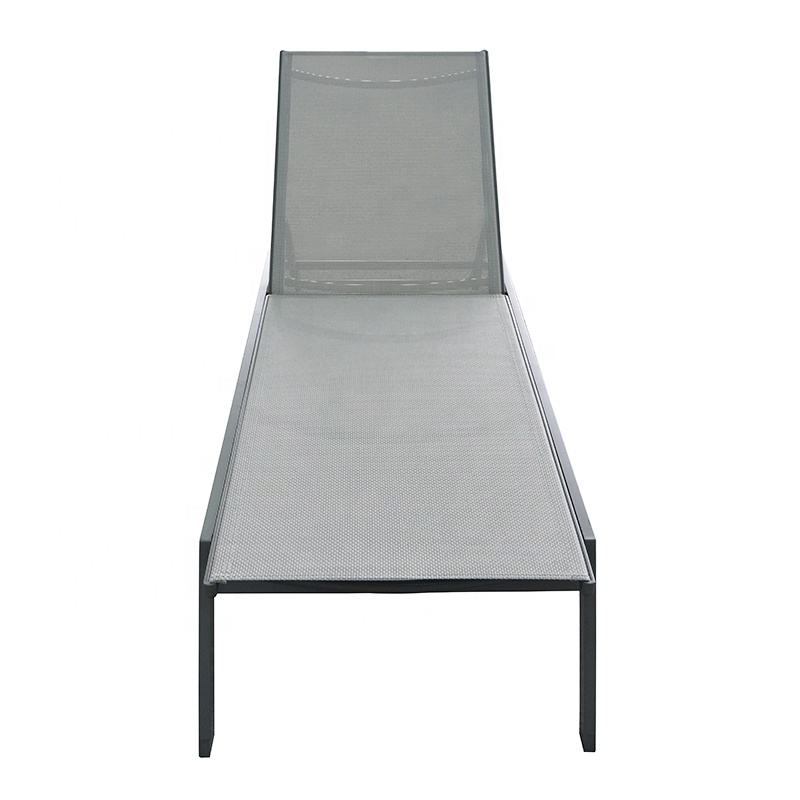 Aluminum Textilence Fabric Swimming Pool Chaise Outdoor Patio Furniture Beach Sun Loungers