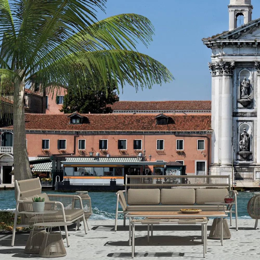 Aluminum Furniture Luxury Garden Furniture Lounge Sectional Outdoor Sofa Patio Set