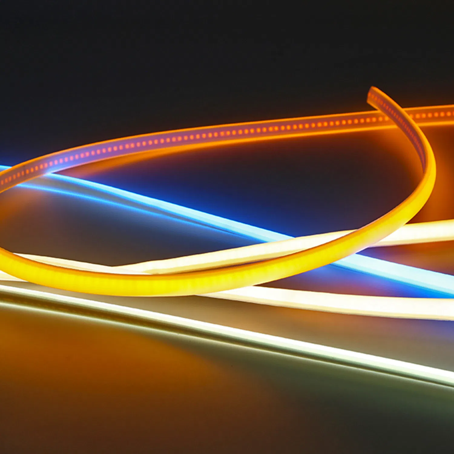 Factory Wholesale High-Brightness 220V Flexible COB LED Strip Light Wireless IP65 Waterproof Durable Lamp Energy-Saving Outdoor Decoration Lighting CE &amp; RoHS