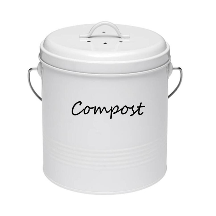 Kitchen Compost Bin with Lid for Composting Food Waste Bucket for Counters