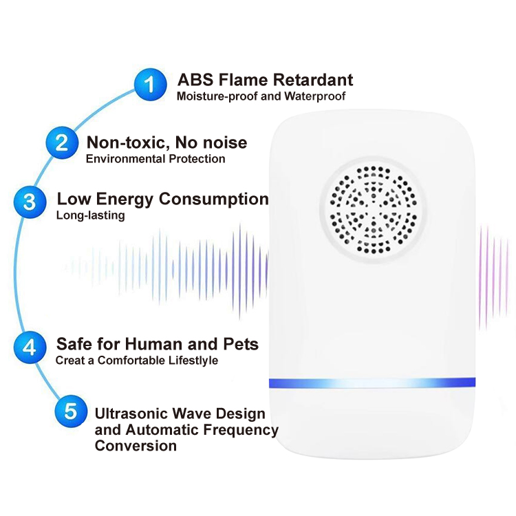 ABS Electronic Mosquito Pest Repeller Repellent Ultrasonic Pest Control