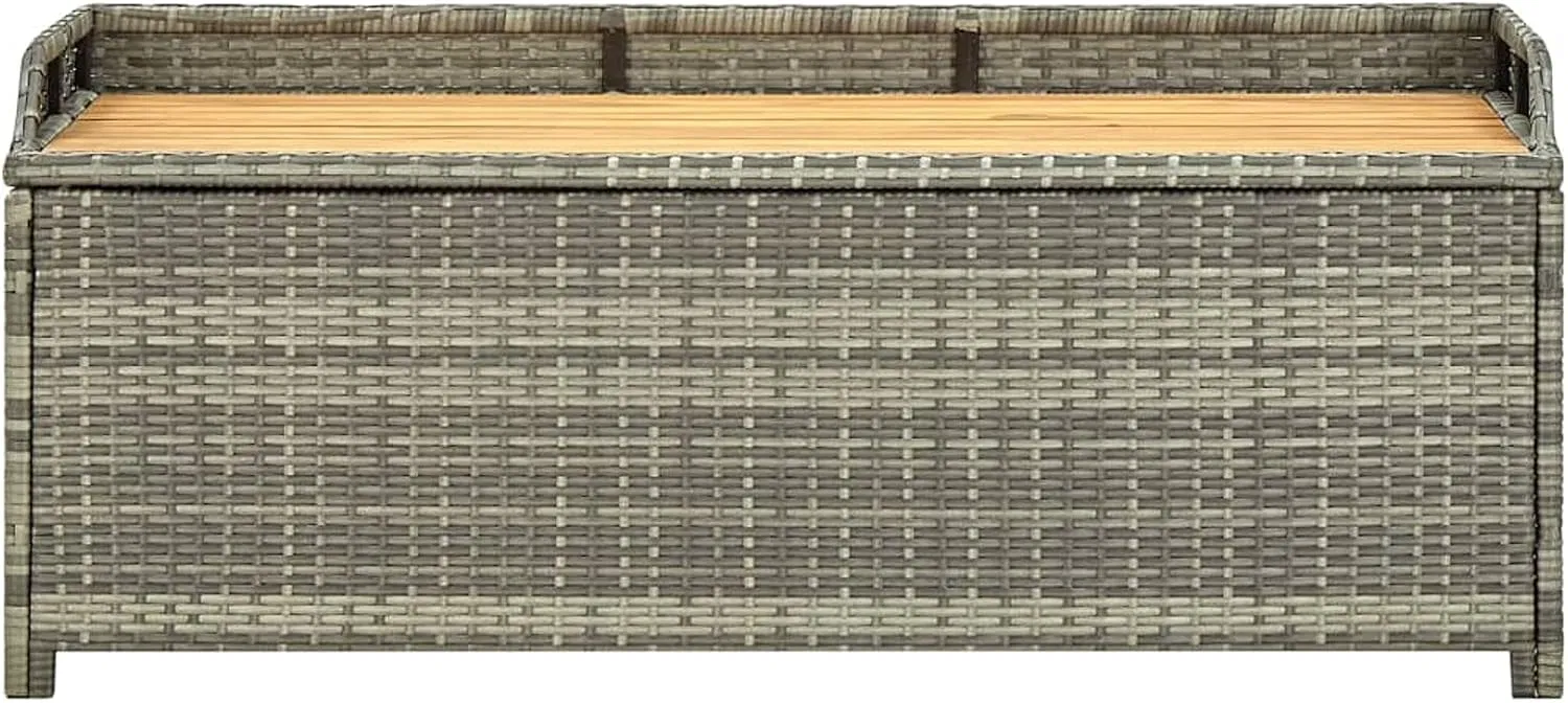 Outdoor Furniture New Design Rattan Cushion Box Storage Benches with Storage Chest