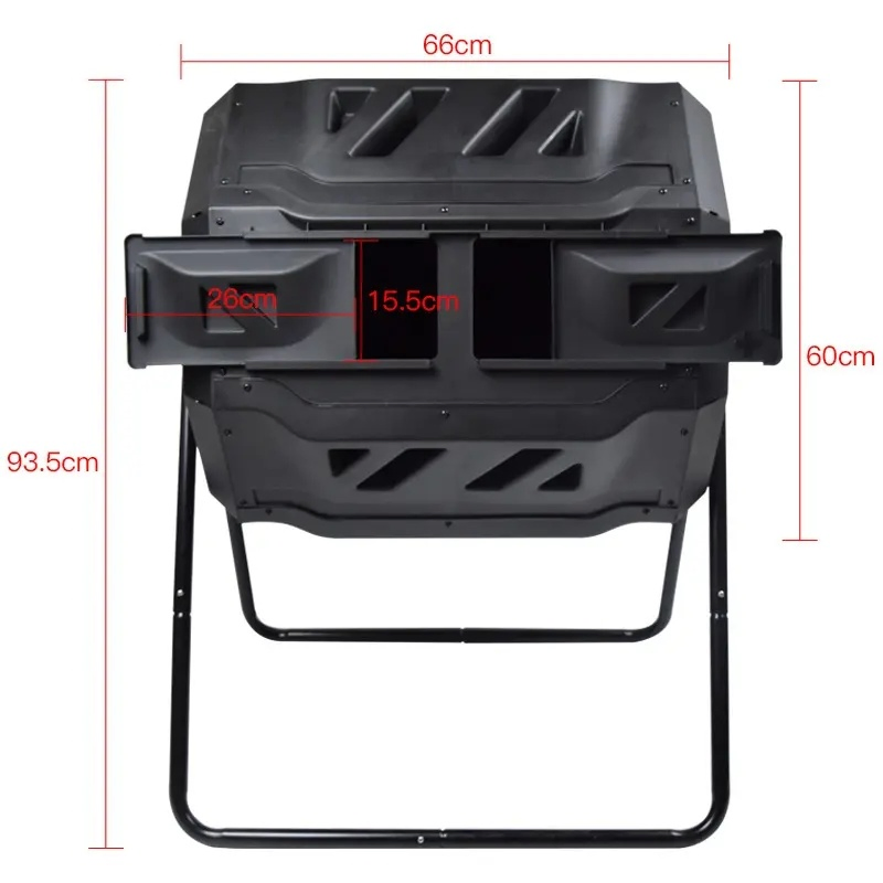 Outdoor Garden Pot Mover Composting Tumblers Waste Bin Ci22941