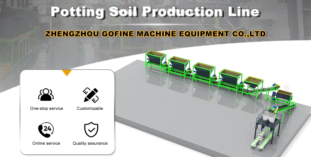 Professional Seed Potting Soil Starting Mix Production Line