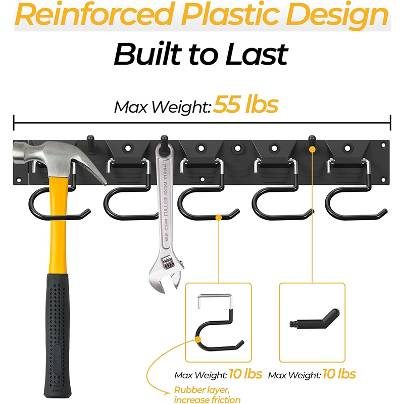 Warehouse Wall Mount Yard Tool Organizer Garage Metal Wall Garden Equipment Garage Tool Organizer Garage Organizer