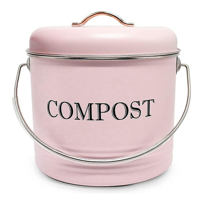 Kitchen Compost Bin with Lid for Composting Food Waste Bucket for Counters