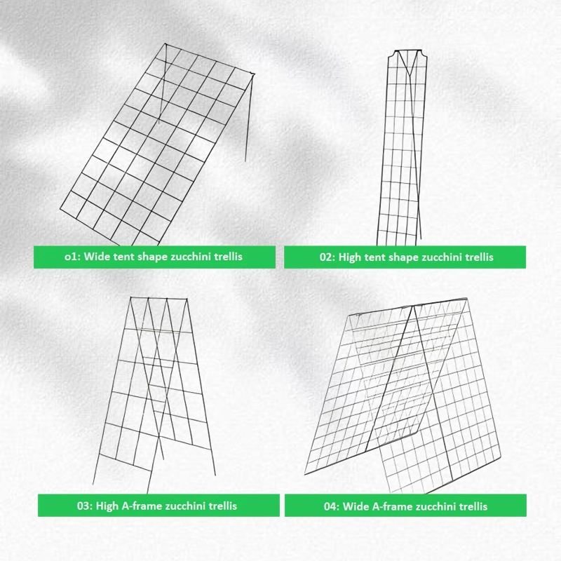 Easy to Install Garden Trellis Support for Climbing Plants Such as Long Bean Cucumber and Tomato Flowers