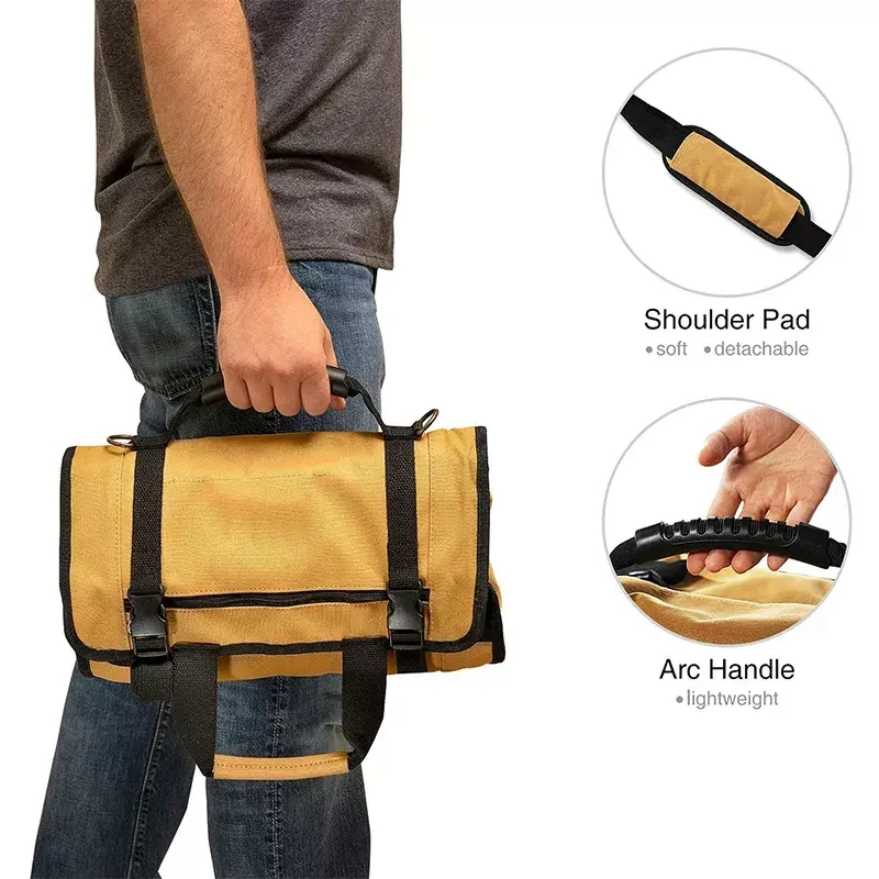 Premium Heavy Duty Canvas Garden Tool Organizer with Multi-Pockets