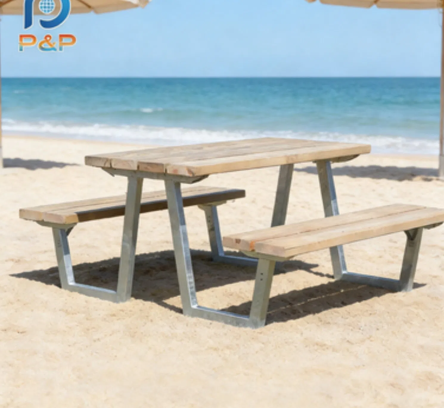 Outdoor Garden Table Bench with Storage - Modern Patio Furniture for Backyard Essentials