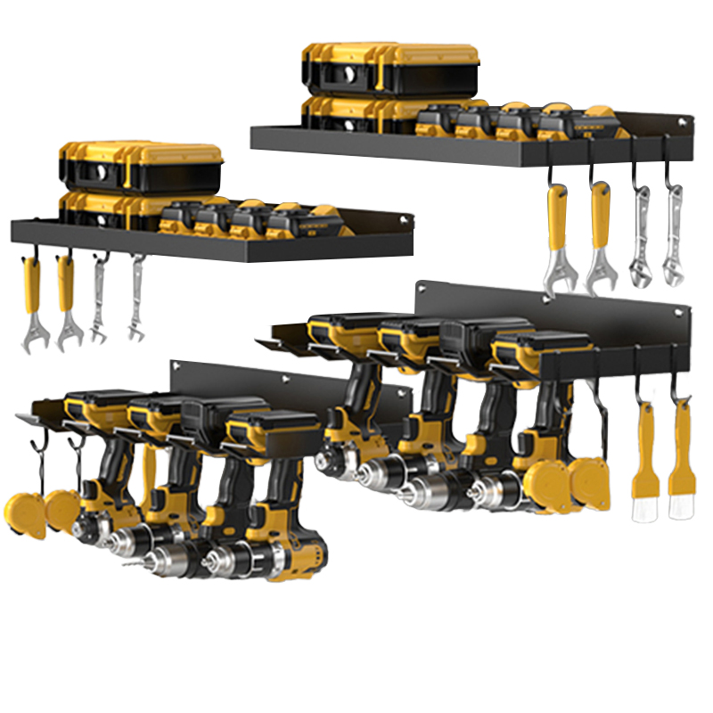 Metal Wall Garden Tool Organizer Set Garage Advanced Powder Tool Wall Mount Storage Garden Tool Organizer for Workshop Shed Pegboard Basement