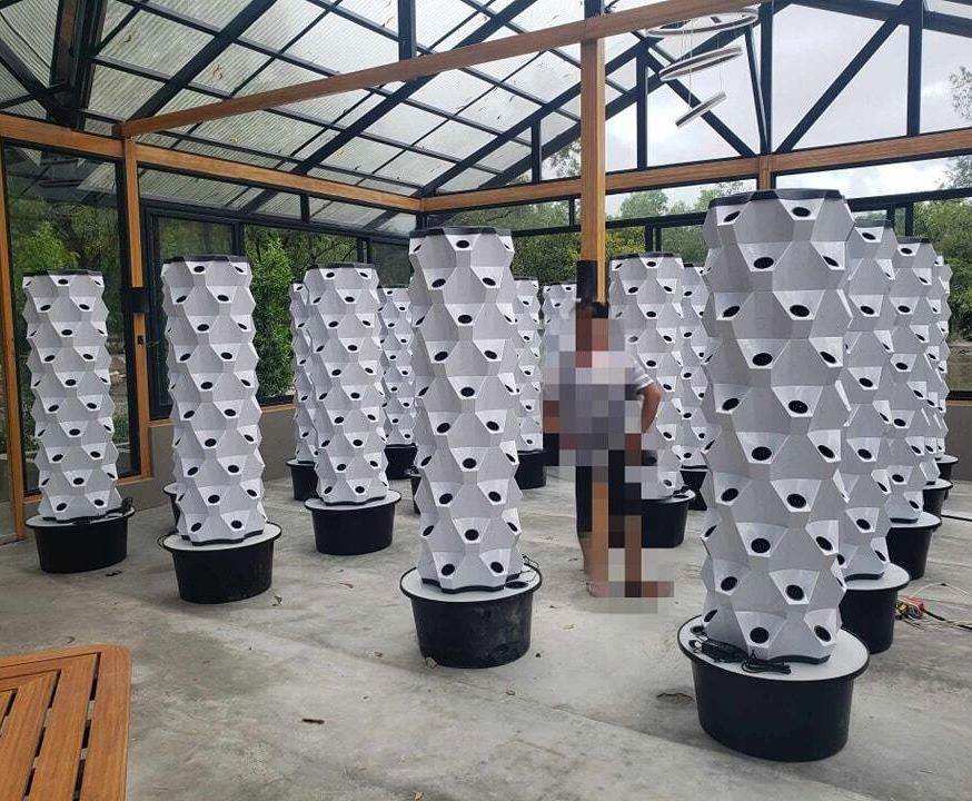 Aquaponics Tower System Garden Hydroponic Tower Gardening Kit