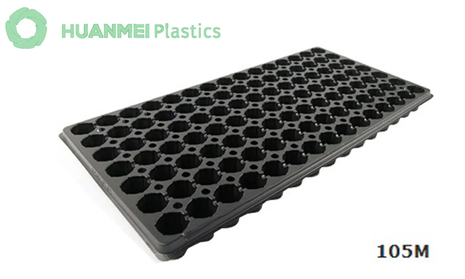 105 Cells Plastic Plug Tray, 105m, Nursery Seed Starting Grow Germination Tray for Greenhouse