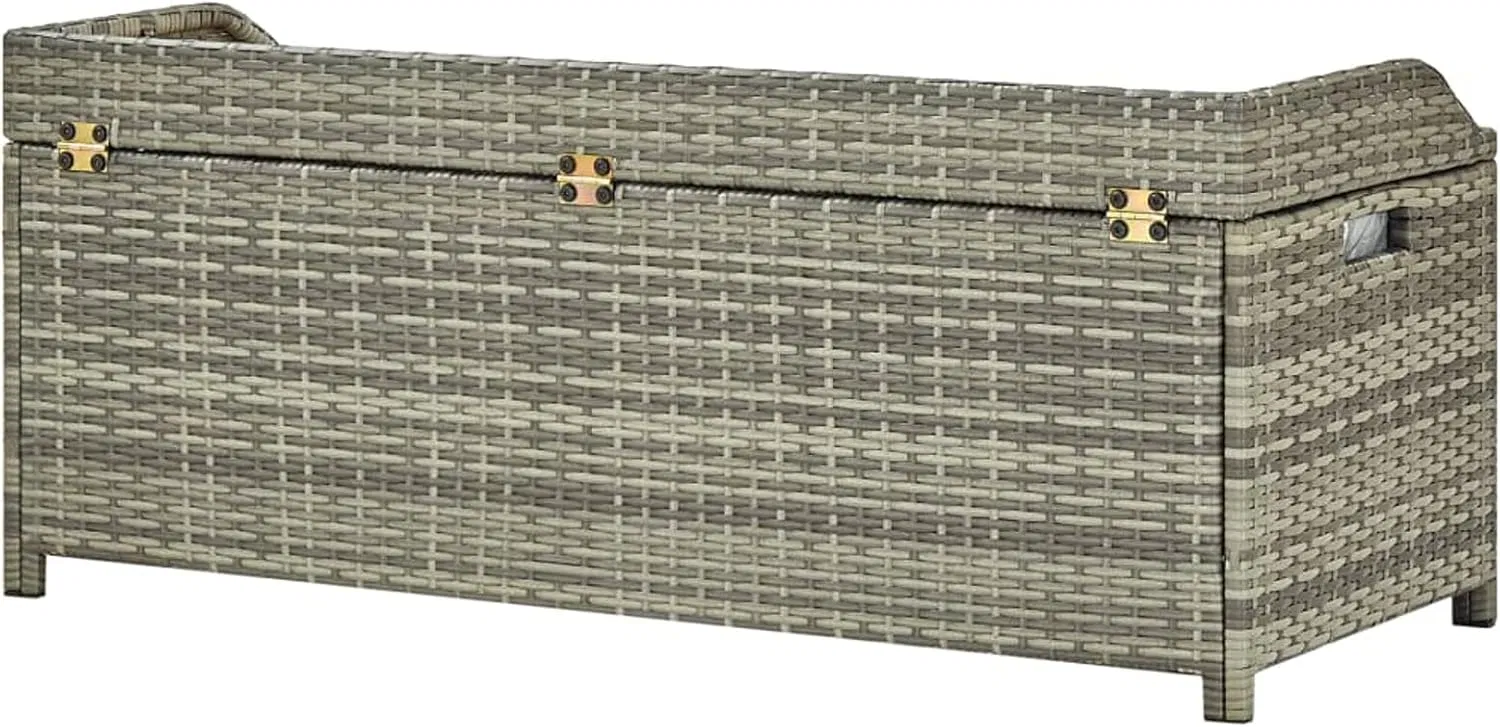 Outdoor Furniture New Design Rattan Cushion Box Storage Benches with Storage Chest