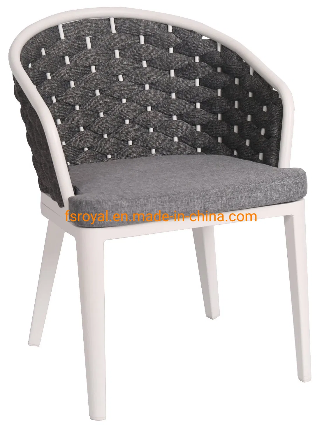 Outdoor Patio Garden Furniture Restaurant Rattan Chair Bistro Rope Weaving Dining Set