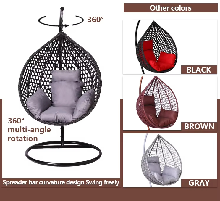 Outdoor Furniture Hammock Patio Swing Hanging Balcony Garden Rattan Egg Chair