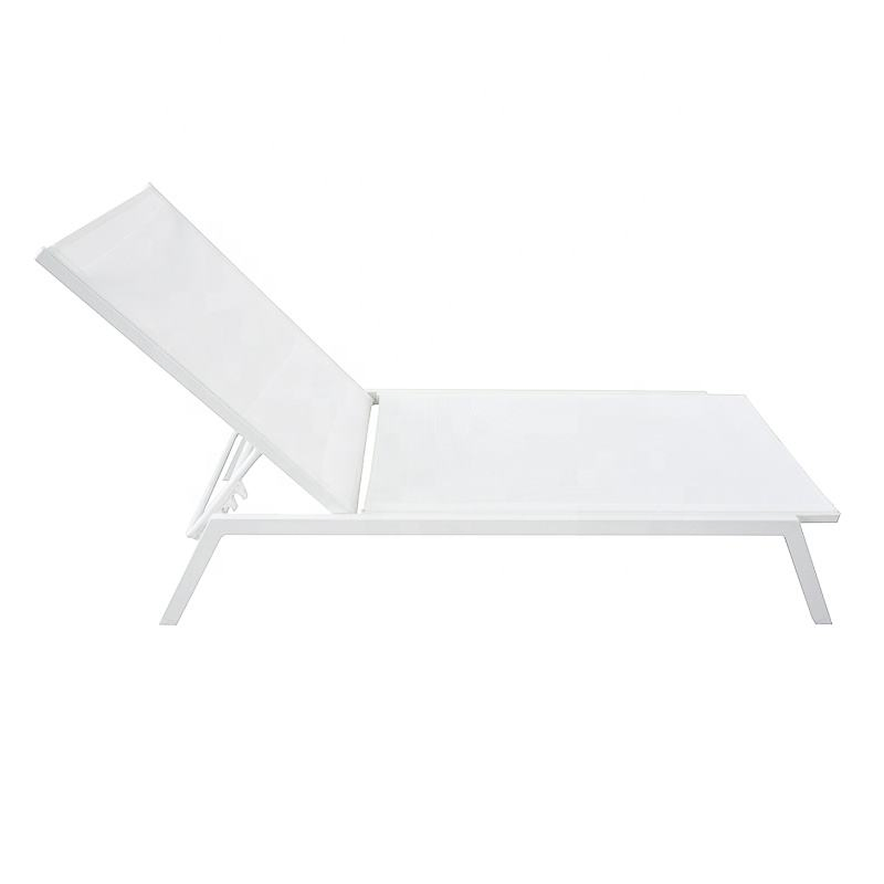 Aluminum Textilence Fabric Swimming Pool Chaise Outdoor Patio Furniture Beach Sun Loungers