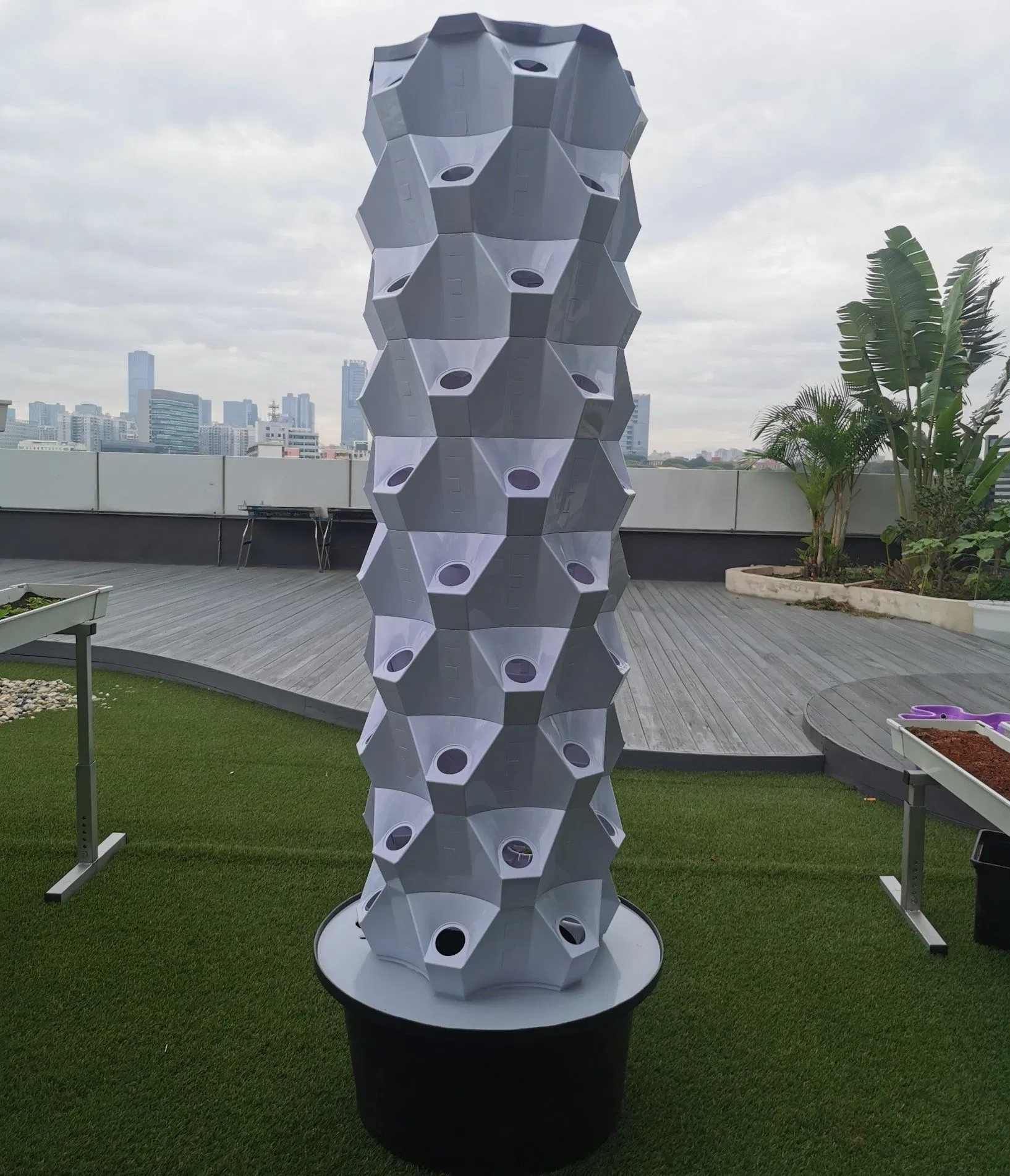 10layers 60plants Home Garden Family Indoor Hydroponic Tower Kit