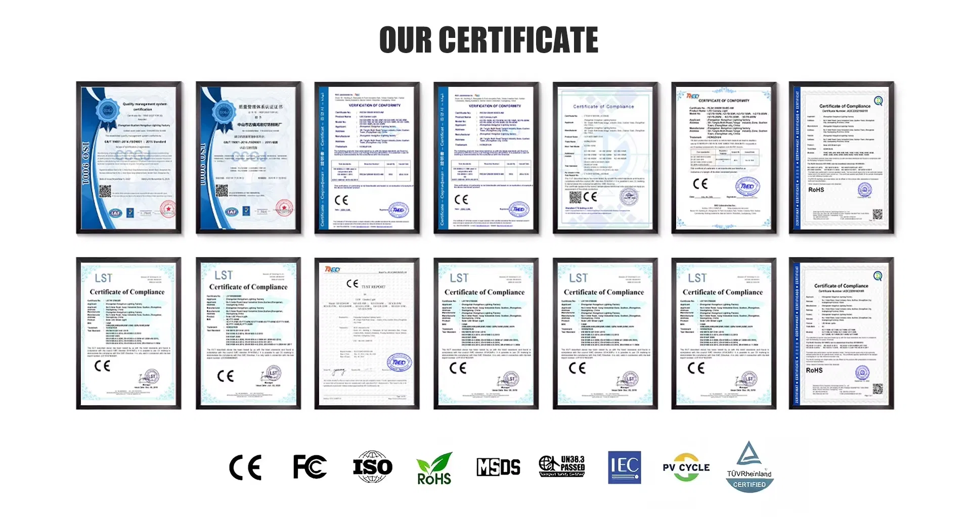 Certificates