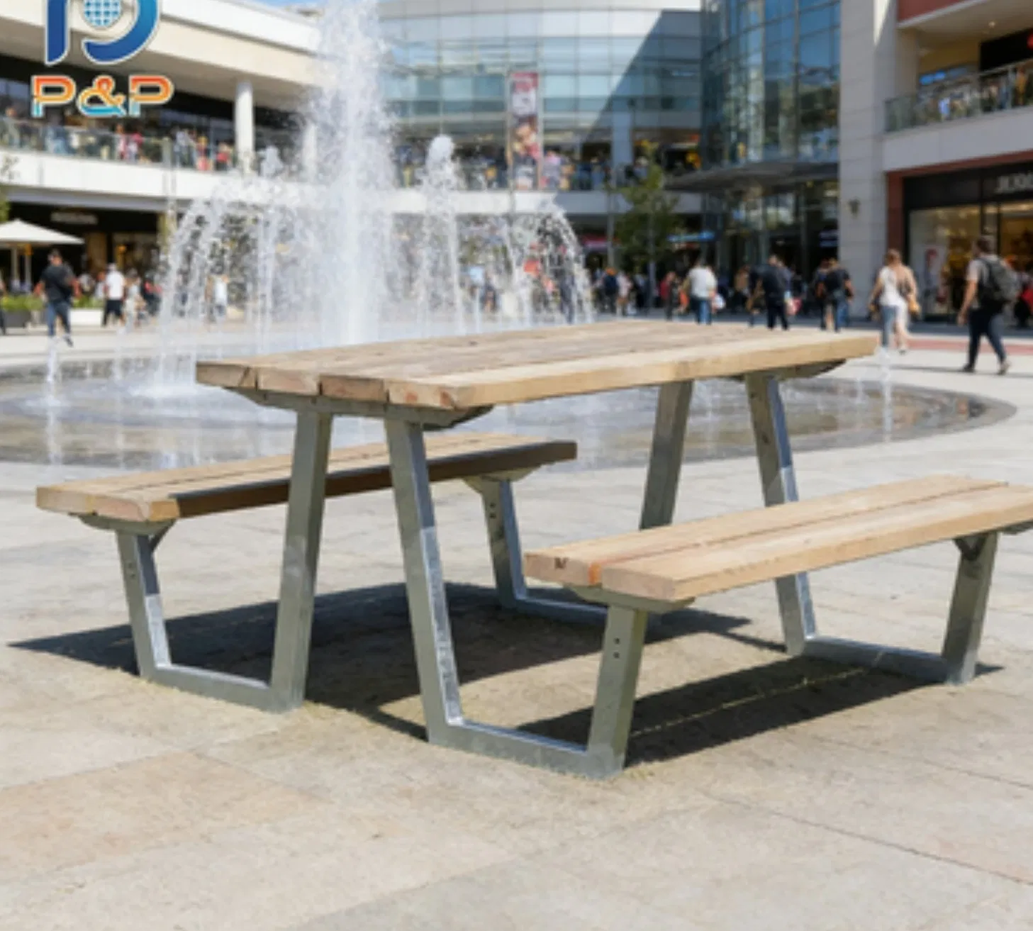 Outdoor Garden Table Bench with Storage - Modern Patio Furniture for Backyard Essentials