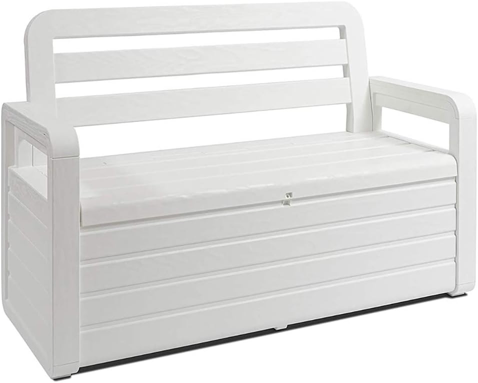 Outdoor OEM ODM Customized Anti-UV 270 Litre Plastic Chest Storage Benches with Seat