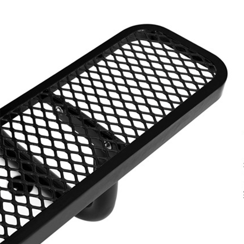 Commercial Waterproof Storage Bench Table Metal Outdoor Lounge Furniture